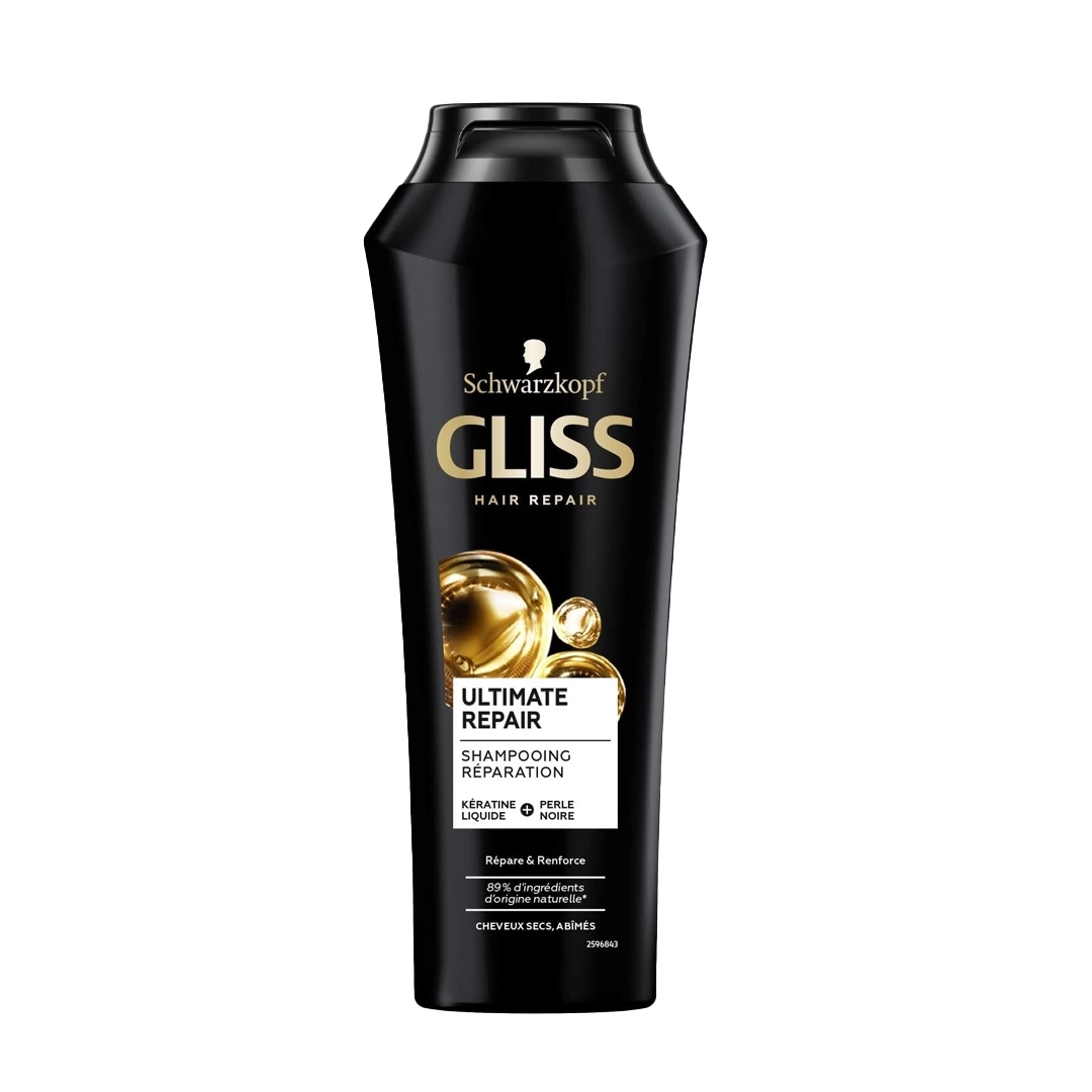 شامپو مشکی گلیس مدل Ultimate Repair | ترمیم کننده موهای آسیب دیده