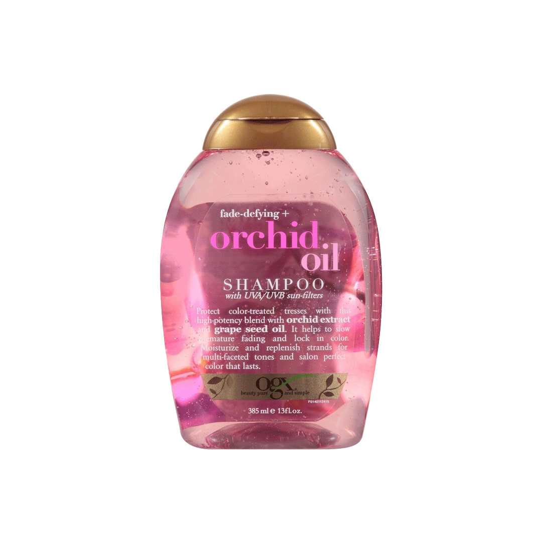 شامپو تثبیت کننده رنگ مو او جی ایکس مدل ORCHID OIL حجم 385 میل