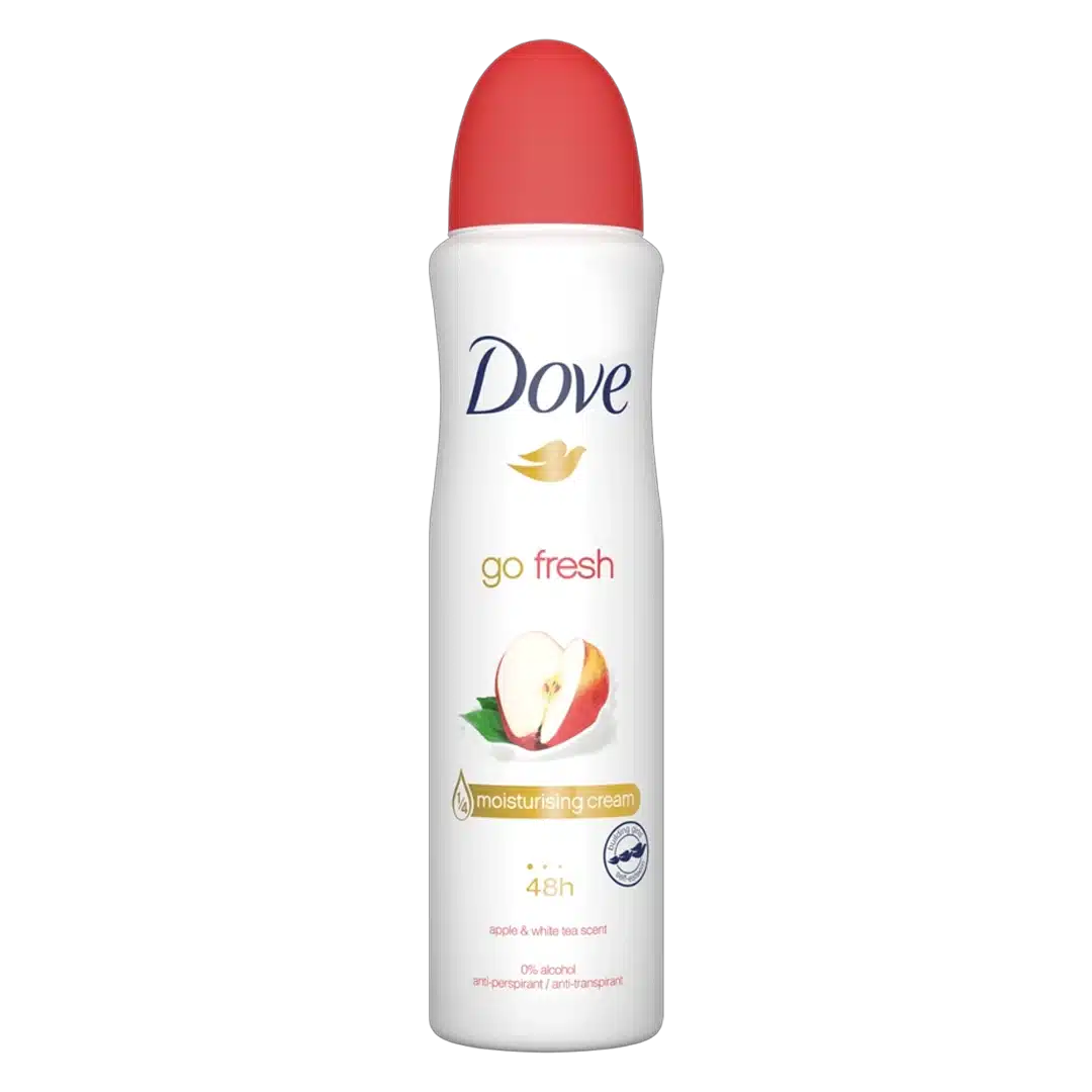 اسپری ضد تعریق زنانه داو مدل go fresh عصاره سیب و چای سفید apple & white tea scent