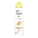 اسپری ضد تعریق زنانه داو مدل go fresh عصاره گریپ فروت و برگ لیمو grapefruit & lemongrass scent