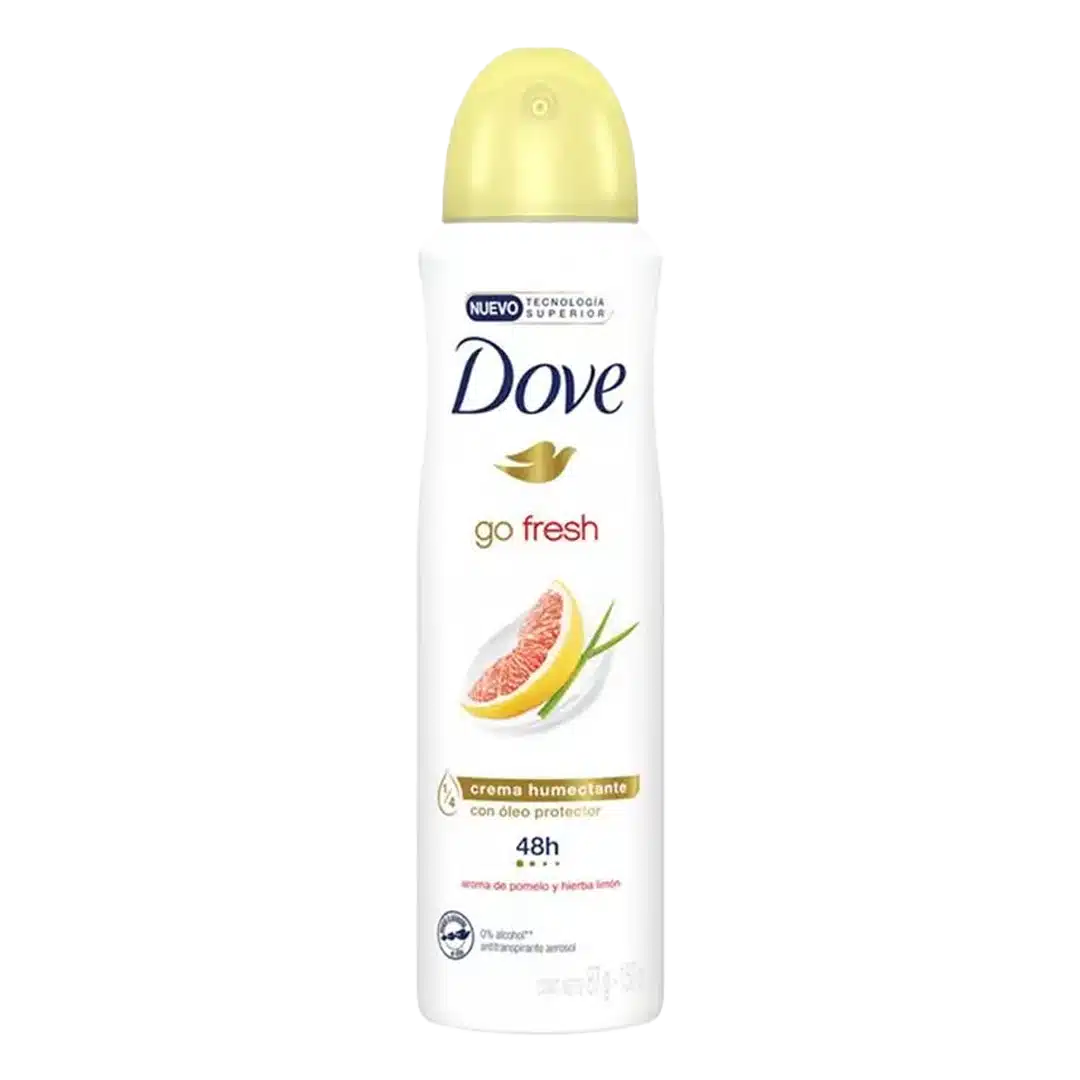 اسپری ضد تعریق زنانه داو مدل go fresh عصاره گریپ فروت و برگ لیمو grapefruit & lemongrass scent