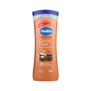 لوسیون بدن برند وازلین مدل Cocoa Glow حجم 400 میلی لیتر 48 ساعته