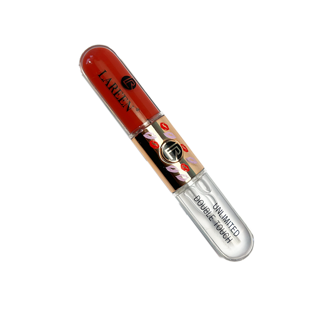 رژ لب دو سر مایع لارین مدل unlimited double touch طرح کیکو