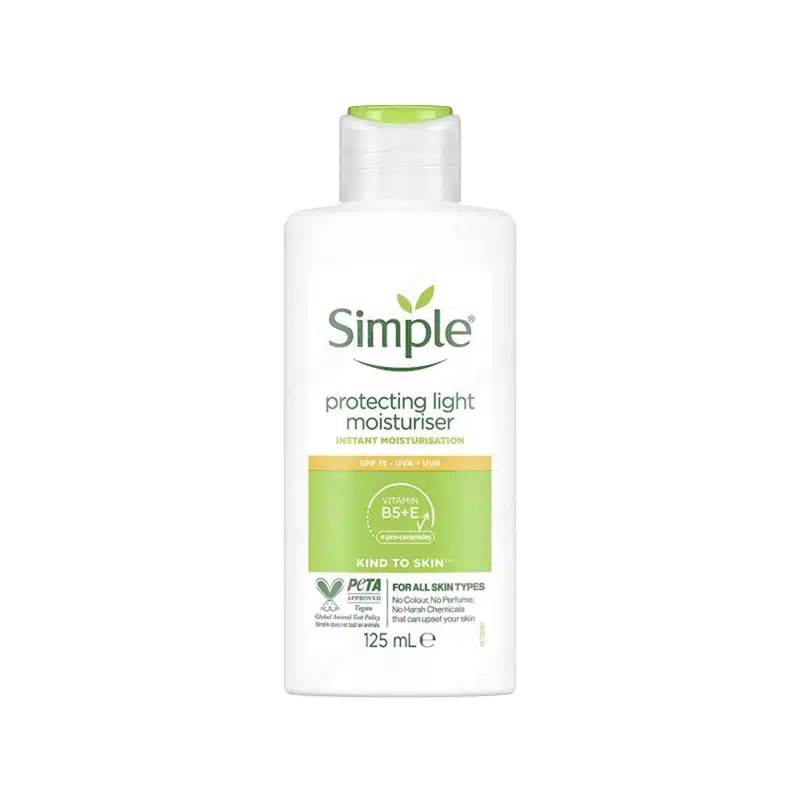 کرم آبرسان و مرطوب‌کننده حاوی ضد آفتاب با SPF15 سیمپل